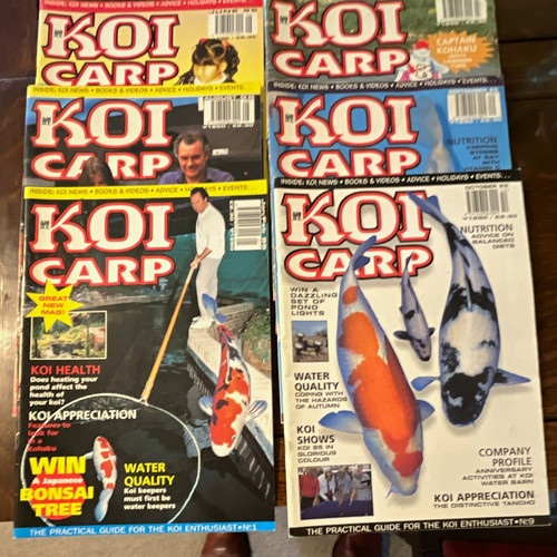 Koi carp magazine lot - koi,