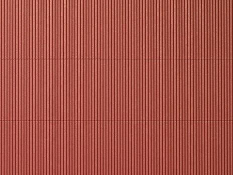 Corrugated iron reddish brown