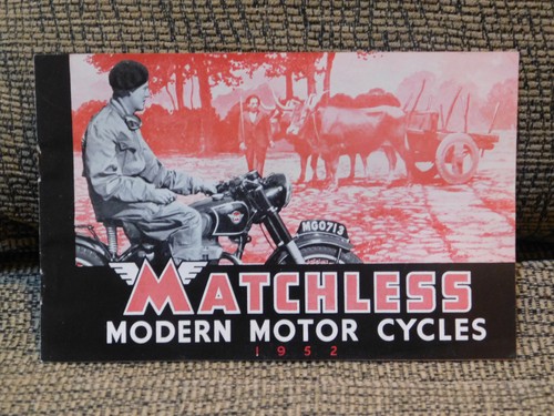1952 matchless sales brochure - sales,