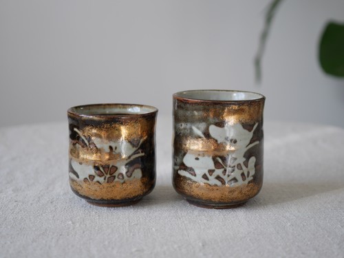 Japanese stoneware yunomi tea - stoneware,