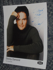 DONNY OSMOND - SINGER  -10x8   PHOTO SIGNED - (DEDICATED)