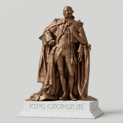 King george iii bronze - george,