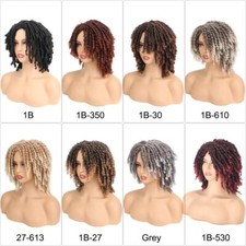Short Dreadlock Wig for Women and Men, Twist Dreadlock Wigs Short  1B-27