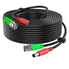 Lorex BNC DC CCTV Security Video Camera DVR Data Power Extension Cable 15m