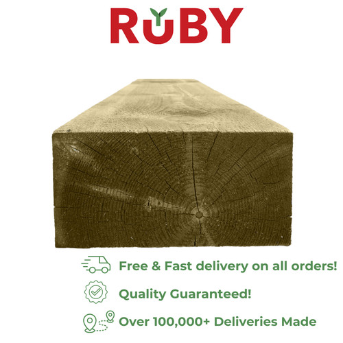 Softwood sleepers green - softwood,