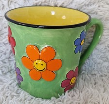 Vintage 90s Green Smiley Face