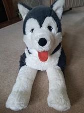 IKEA Livlig Alaskan Malamute Husky Wolf Puppy Dog Large Soft Plush Toy