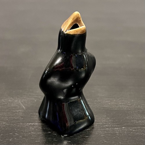 Vtg blackbird ceramic pie bird - ceramic,