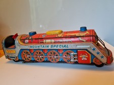 1960's Vintage Japanese Tin Train Mountain Special 3671  Made by Modern Toys