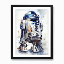 Star Wars R2d2 Art Print Framed Wall Art Poster Canvas Print Picture