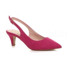 WOMENS LADIES LOW MID HEEL 50s