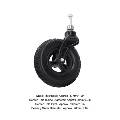 Wheelchair front caster - front,