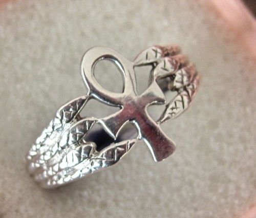 Egyptian ankh ring - ankh,