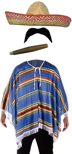 Mexican poncho bandit - mexican,