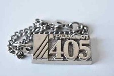 Vintage Peugeot 405 Key Chain/Key Ring/ Tag/ Pendant/ Chain (e)