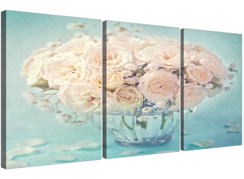 Duck egg blue - and, roses