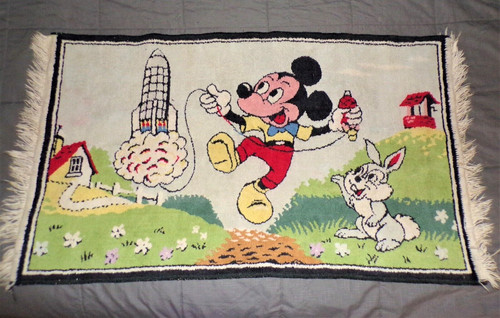 Vtg disney mickey - disney, woven
