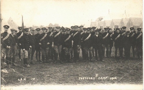 Thetford military camp 1906 - military,