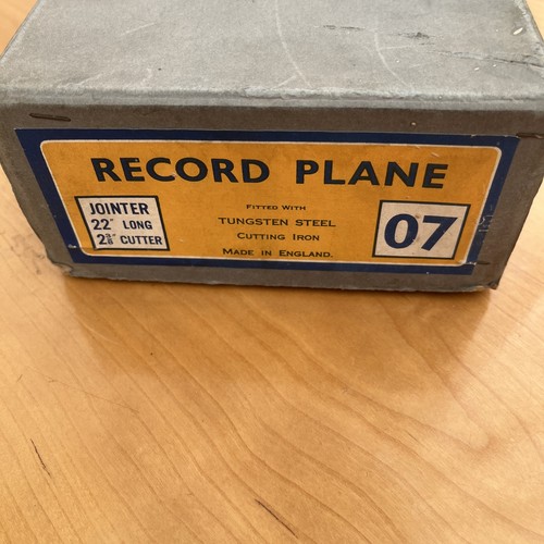 Jointer plane vintage record - jointer,