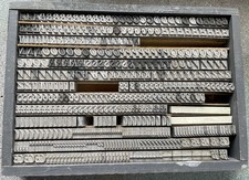 24 Point Times New Roman Italic Upper Case Letterpress Type ( Incomplete Set)