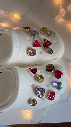 White crocs include - include, diamond