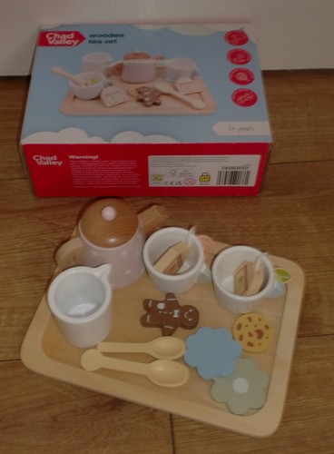 Wooden afternoon tea set - afternoon,