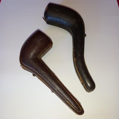 Two antique smoking pipes - two,