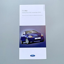 12 Nov 2001 Ford Ka Price List