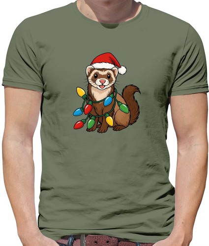 Ferret christmas lights mens - -,