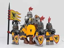 Custom Lego Accessories Knight Medieval Body Armour, cape and shield For minifig