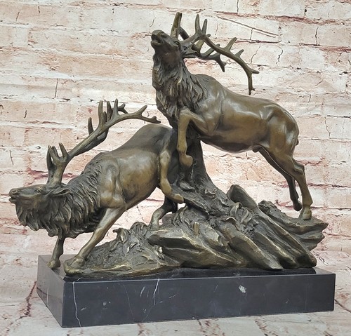 Bronze marble statue elk - bronze, 2