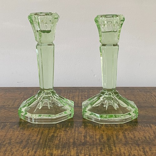 Vintage pair art deco green - vintage,