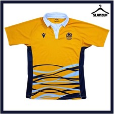 Scotland Rugby Union Shirt Macron Large Training Scottish Jersey 2019 2020 Y97