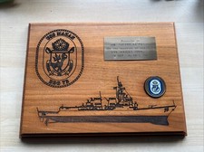 Vb134- Rare USS MAHAN (DDG-72) American Navy Wall Plaque