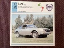 Lancia, Fulvia Sport Zagato, 1965-76,High Performance Car, Italy,Collectors Card