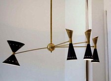 Huge Diabolo Chandelier Italian Style Stilnovo Mid Century Sputnik Ceiling Light