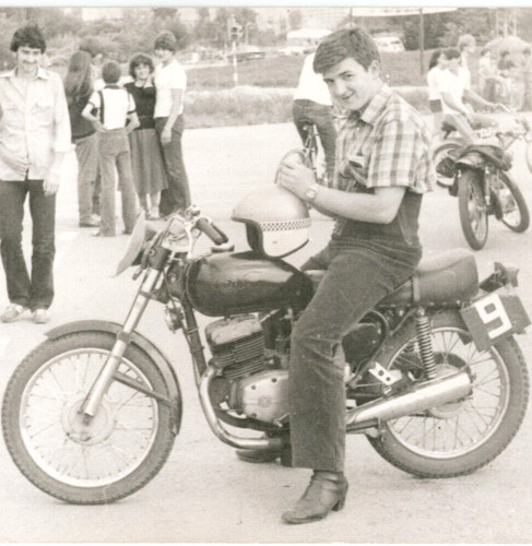 Vintage photo 1970s - young, man