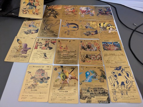 Golden pokémon cards - pokémon,
