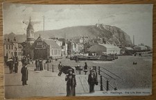Postcard: Hastings, The Life Boat House. RP. Posted 25.7.1913. Good Condition.