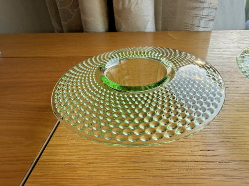 Jobling green art deco - art, glass