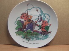 Pinky & Perky 7” melamine Plate Melaware made in England 1960s