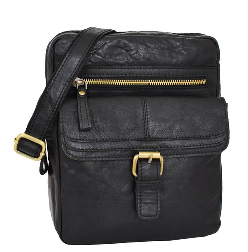 Mens real leather cross body - mens,