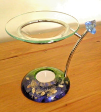 Wax Lyrical oil diffuser/tealight candle with seashells in vgc