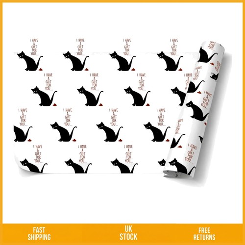 Cheeky novelty black cat - cheeky,