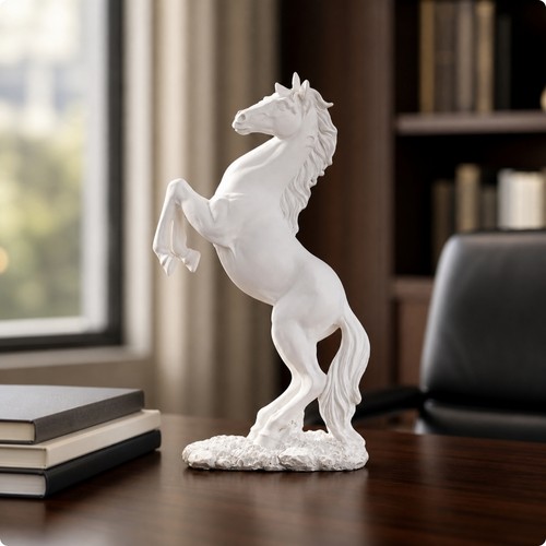 Rearing horse statue modern - rearing,