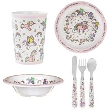 Unicorn Childrens Tableware Dining Melamine - Choose Item
