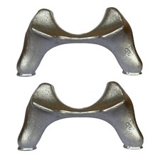 PAIR CAST IRON RADIATOR FEET -