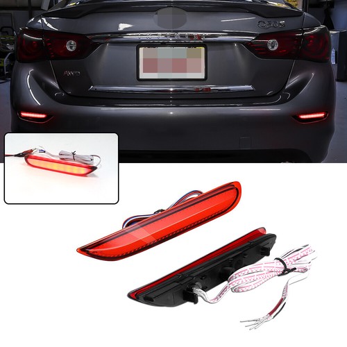 Red rear bumper brake - bumper, lights