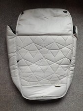 Genuine Silver Cross Pop Cosy Toes Foot Muff Beige/Grey Good Condition