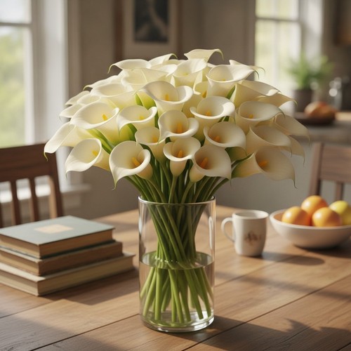 Attractive 100 pcs white calla - 100,